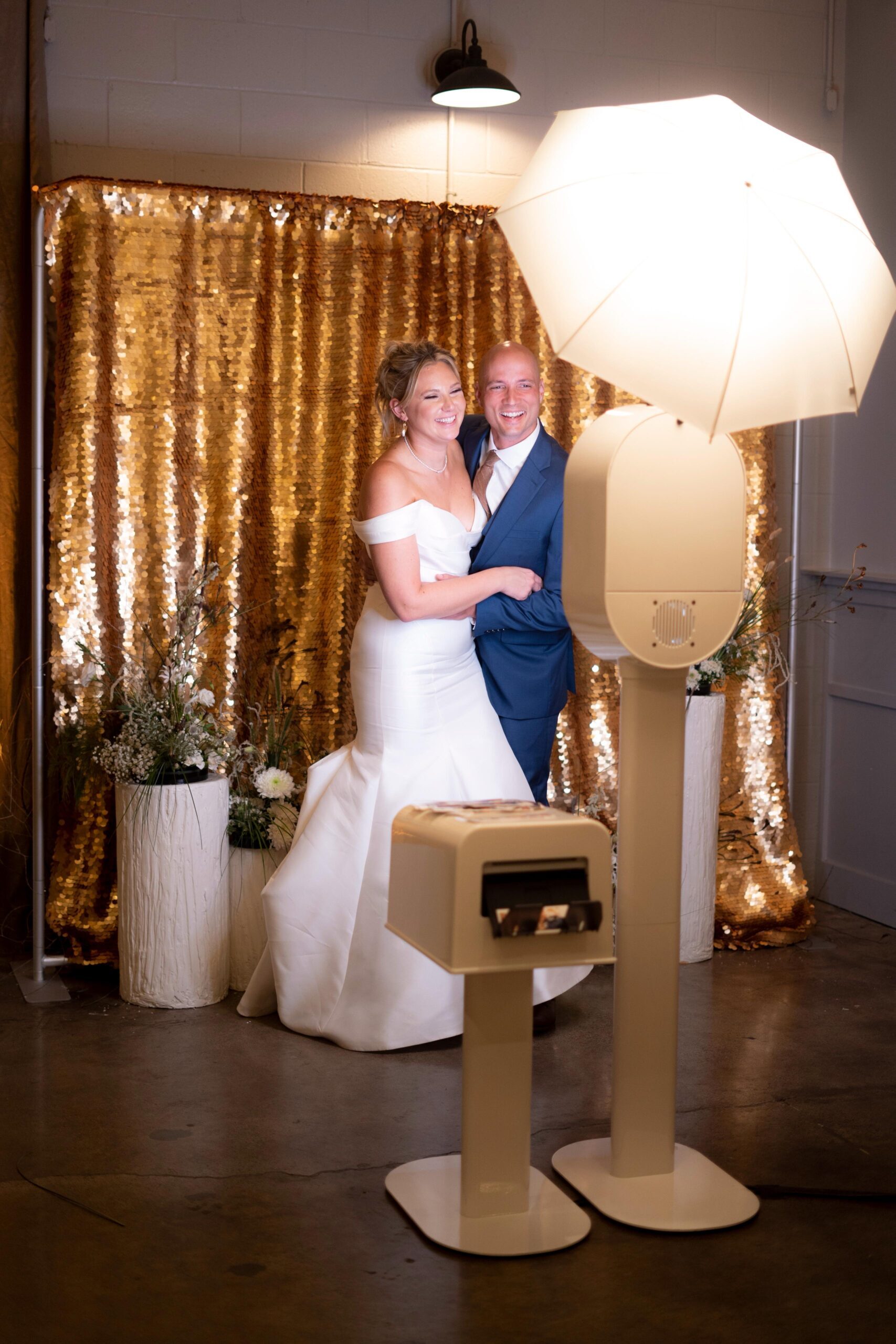 Studio booth wedding photo booth experience
